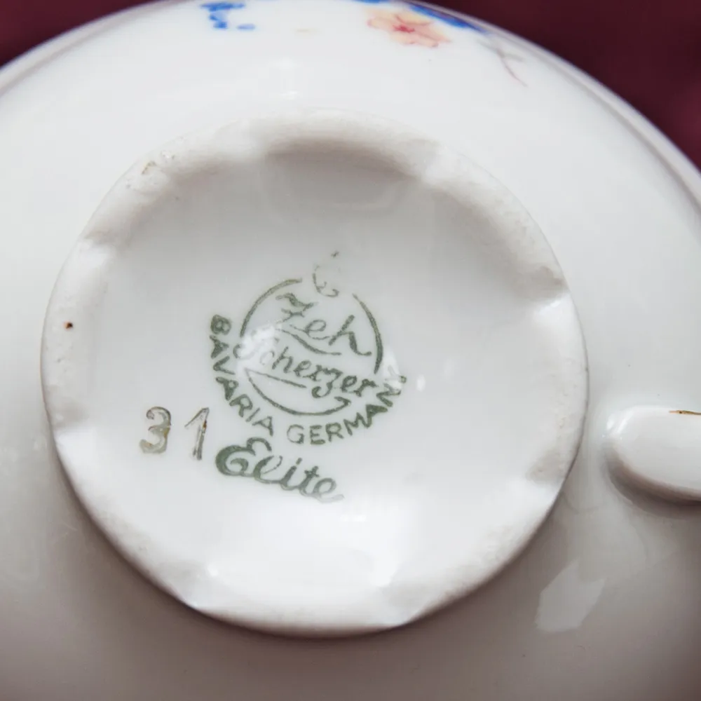 Кофейная Пара № 5 Фарфор «Elite Ada» Zeh Zcherzer Бавария