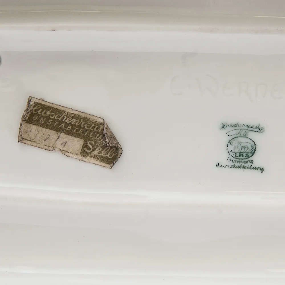 Редкая Фарфоровая Статуэтка «Девушка с Олененком», Hutschenreuther,  Германия -1955 год.