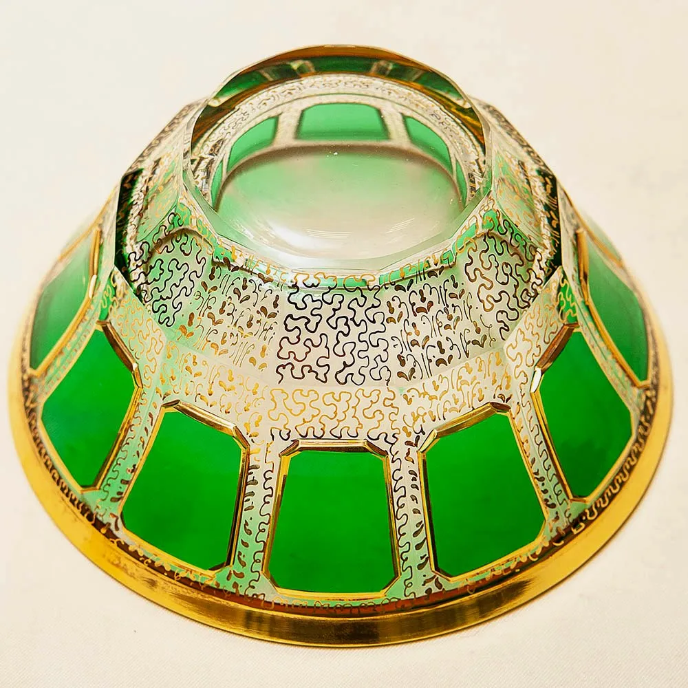 Орешница - Вазочка - Конфетница из серии «Зелёный Изумруд», ERNST WITTIG, Германия.