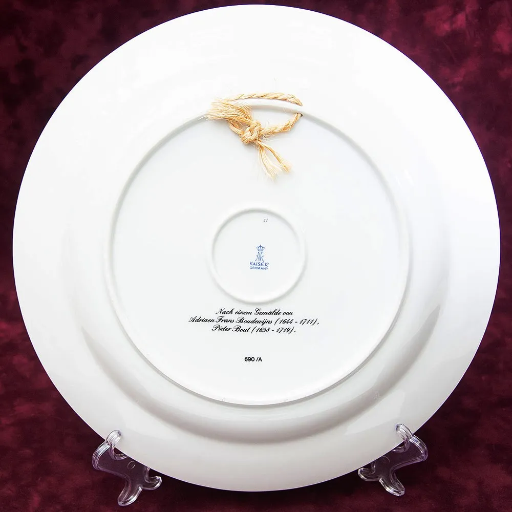 Большое Коллекционное Блюдо - Тарелка «Пейзаж на набережной» Фарфор KAISER Германия.