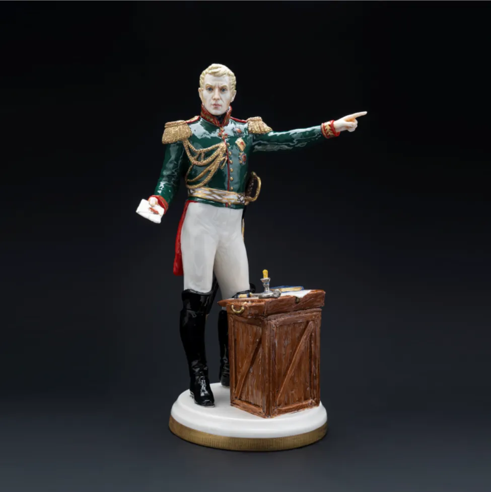 Коллекционная Авторская Статуэтка «Генералы Отечественной Войны 1812 года - Коновницын П.П.», фарфор, Россия. 