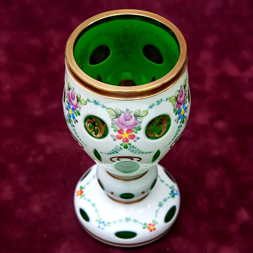 Стеклянная Ваза - Кубок «Цветочная Нежность» JOSKA BODENMAIS Германия -60-е годы ХХ века.