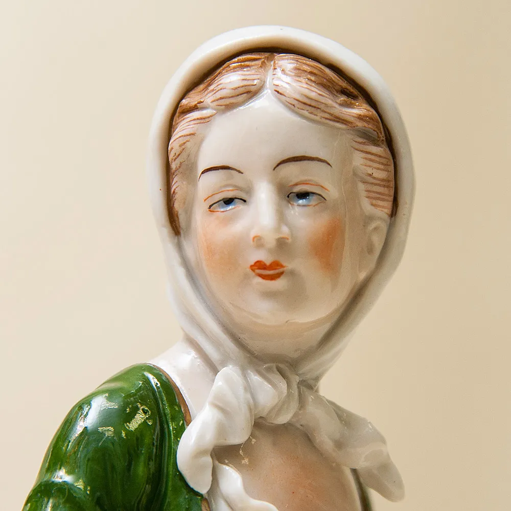 Коллекционная Фарфоровая Статуэтка «Весёлая Пастушка» Н-24см. SITZENDORF, Германия - 50гг..