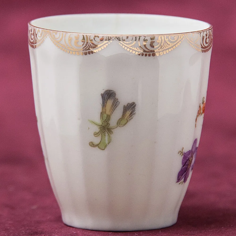 Антикварная Кофейная пара «БУКЕТ», Wurttemberg Германия, 1904 - 1934 годы.