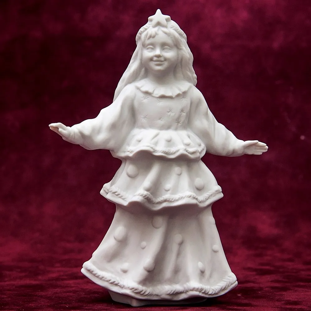 Коллекционная Авторская Статуэтка «Ёлочка» из серии «Детский Утренник», фарфор ИФЗ, Россия.