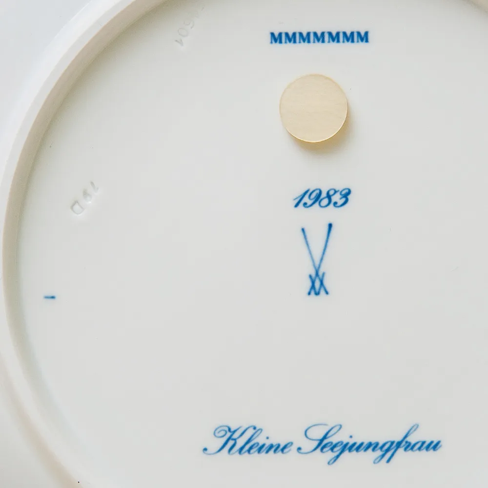 Коллекционная Тарелка - Блюдо «РУСАЛОЧКА» Фарфор, MEISSEN / МЕЙСЕН Германия -1983 год.