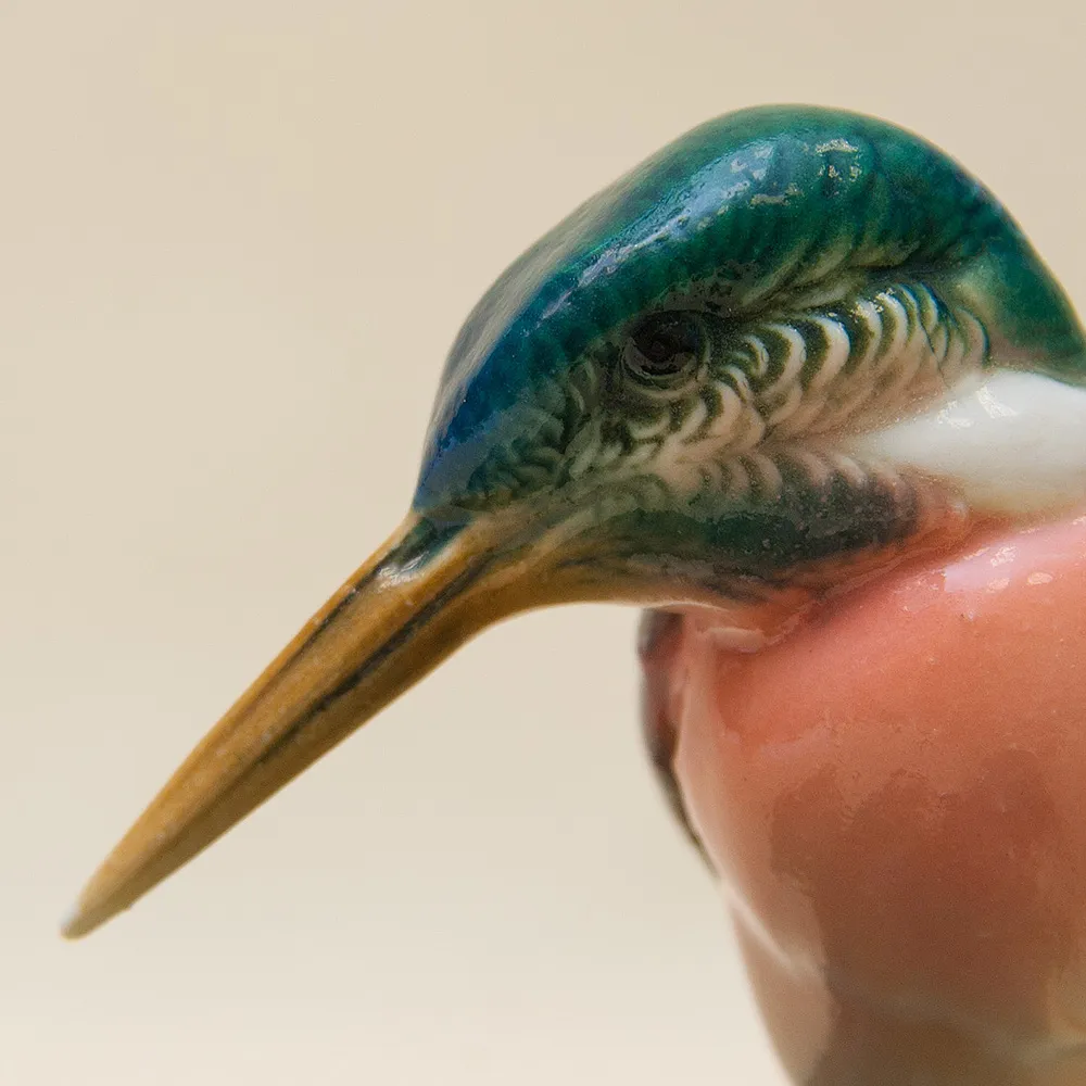 Птицы - Фарфоровая Статуэтка «Пара Зимородков», Карл Энс/ Karl Ens Германия 50гг.