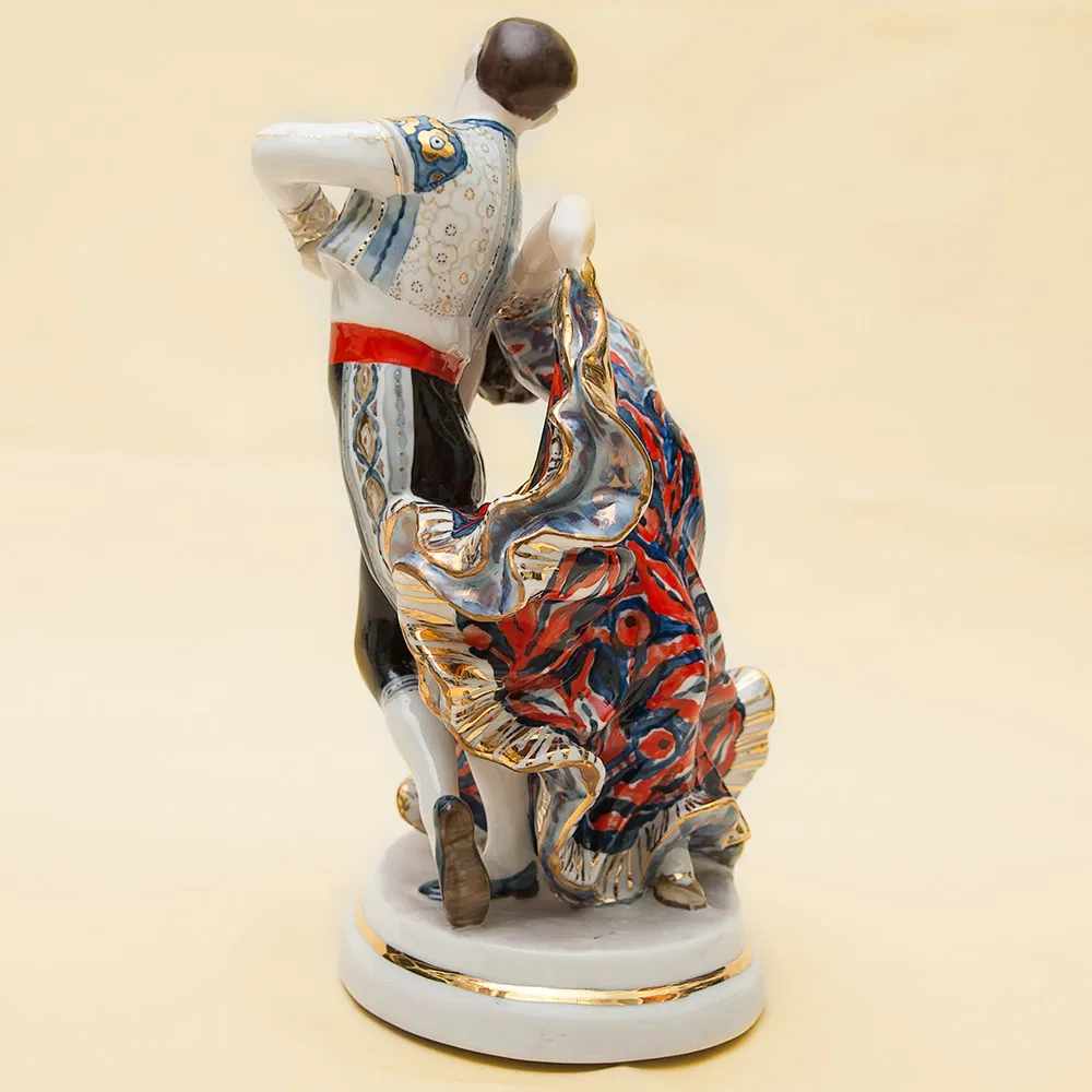Редкость! Авторская Фарфоровая статуэтка «Испанский танец», СССР ЛЗФИ, 1967 - 1983 годы. 