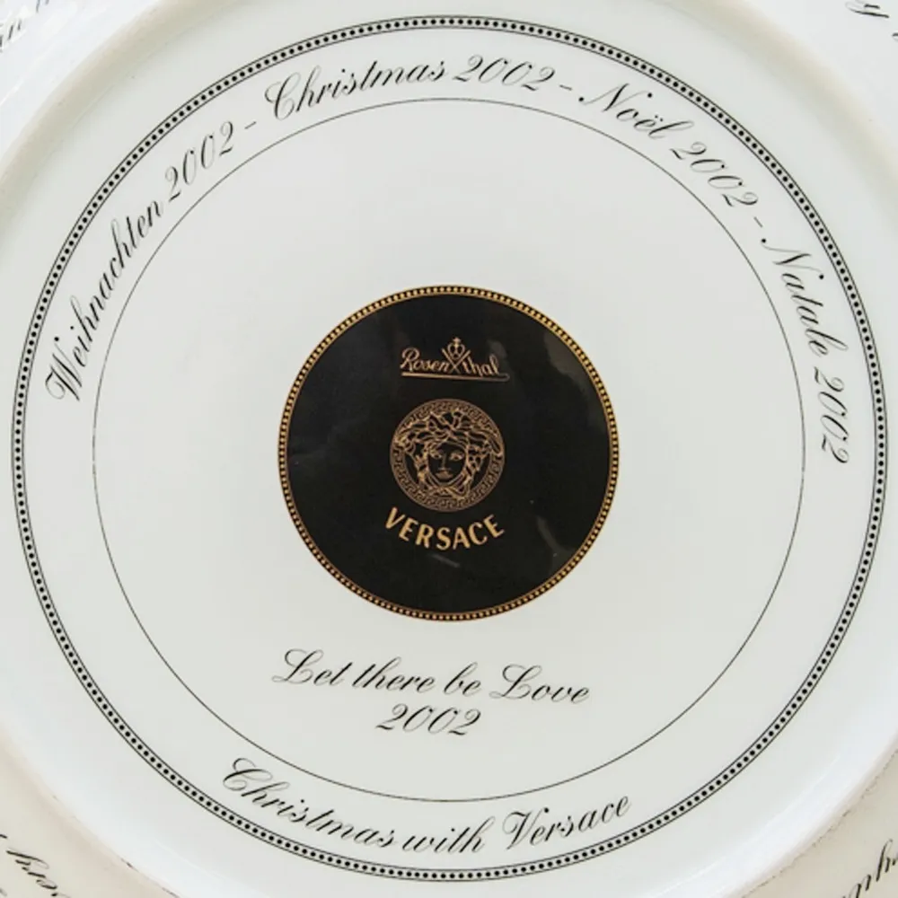 Коллекционная Тарелка - Блюдо «Впустите Любовь» Фарфор, VERSACE, Rosenthal Германия -2002 год.