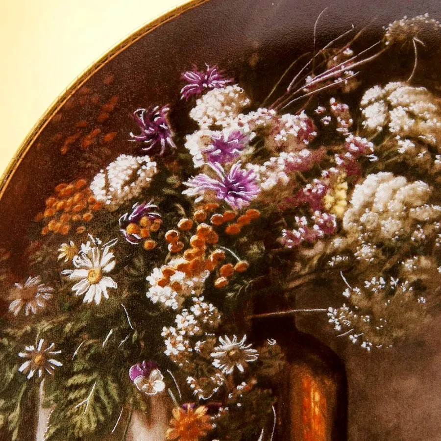 Коллекционная Номерная Тарелка «Натюрморт с яблоками» Фарфор, Royal MOSA, Голландия -1988 год.