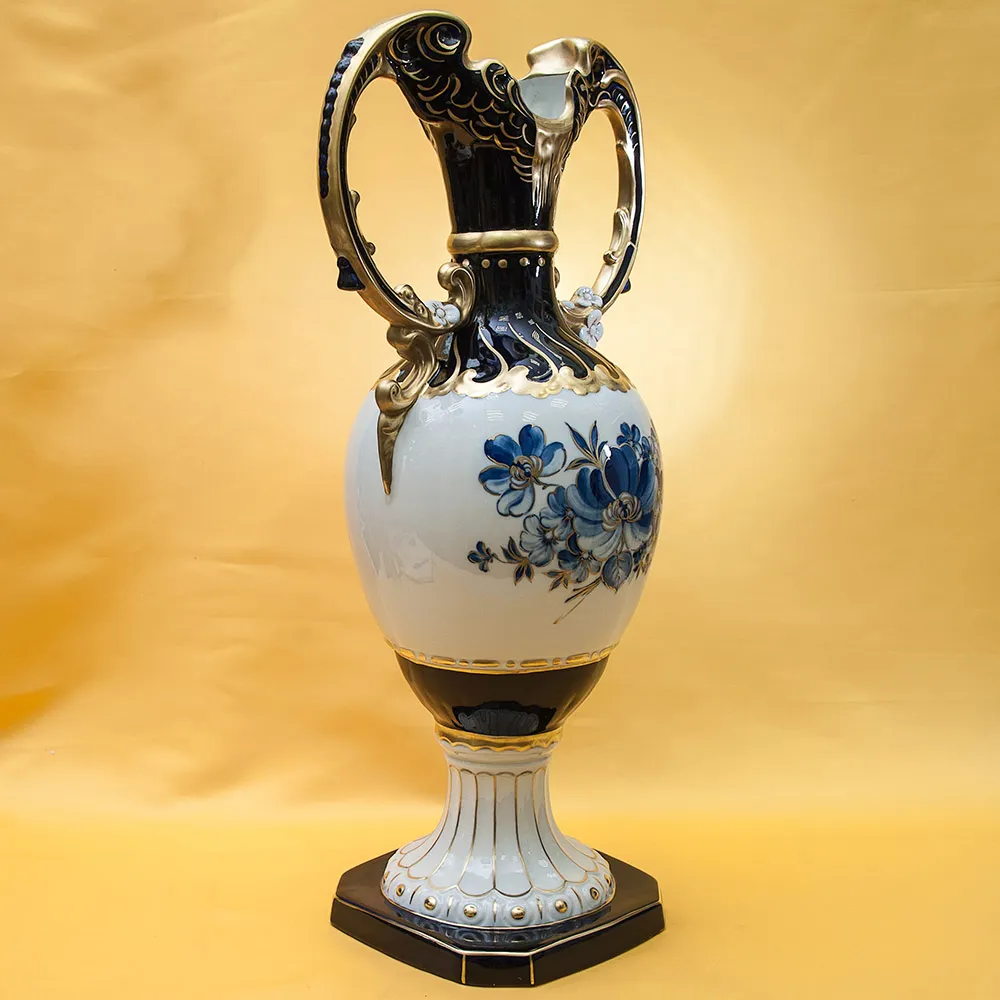 Большая Интерьерная Ваза «Барокко» Н-64см. Фарфор ROYAL DUX BOHEMIA Чехословакия.