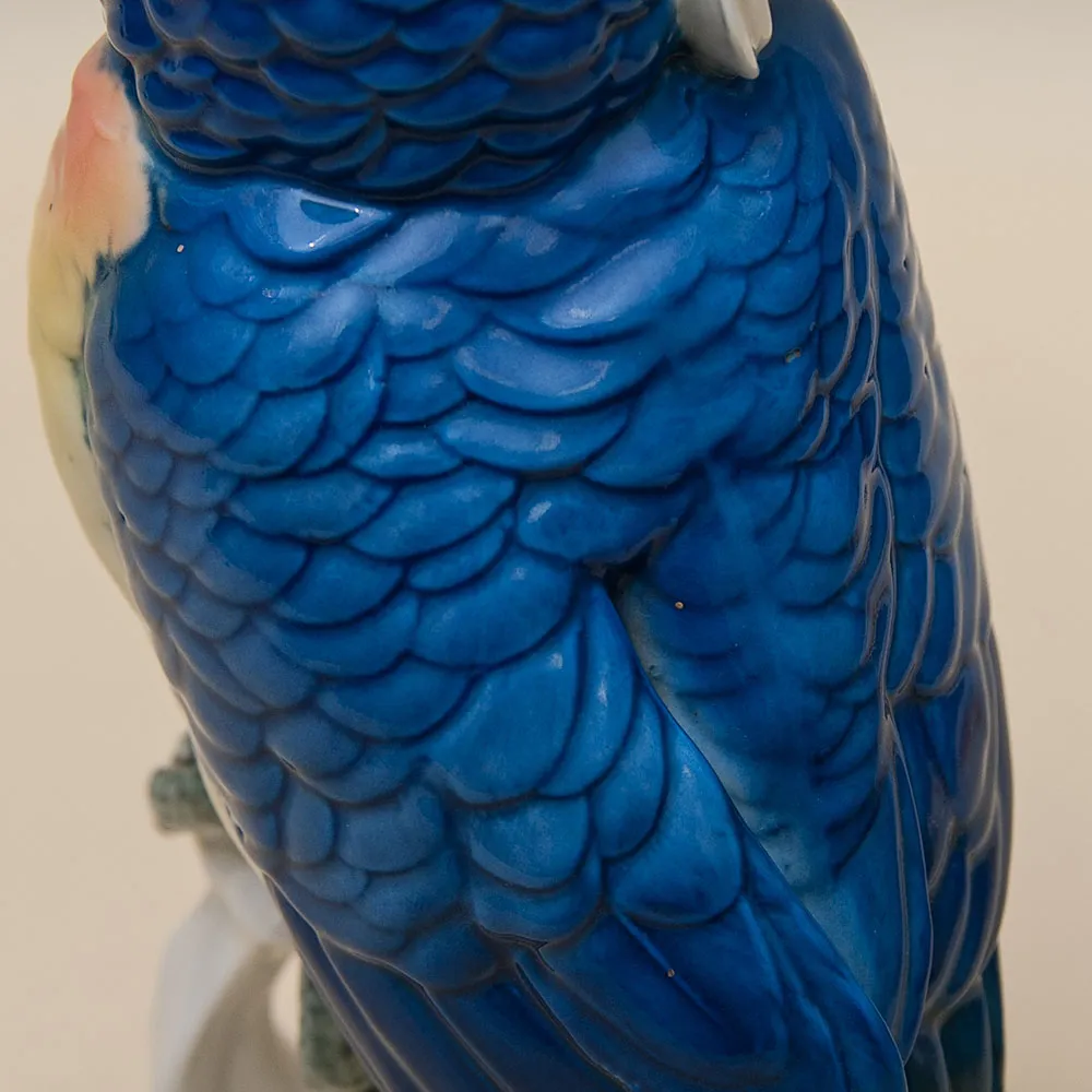 Фарфоровая статуэтка Птица - «Попугай - Какаду» Н -28 см., Карл Энс / Karl Ens,  Германия, 50-е гг.