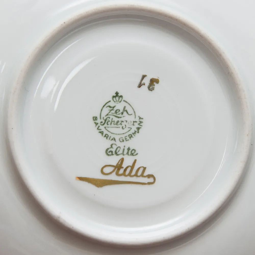 Кофейная Пара № 5 Фарфор «Elite Ada» Zeh Zcherzer Бавария