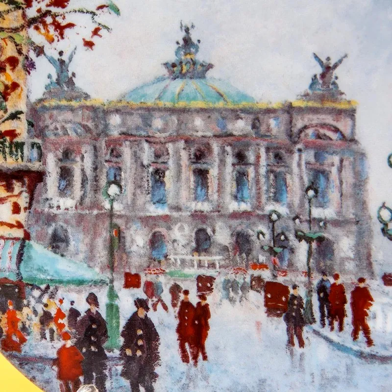  Коллекционная Тарелка «Париж - ГРАНД ОПЕРА» Фарфор, Лимож, Limoges, Франция.