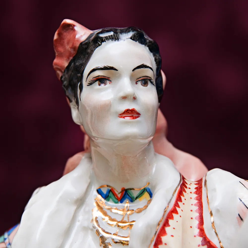 Редкость!!! Большая Фарфоровая Статуэтка «Гуцульский танец. Коломийка» Городницкий ФЗ - CCCР.