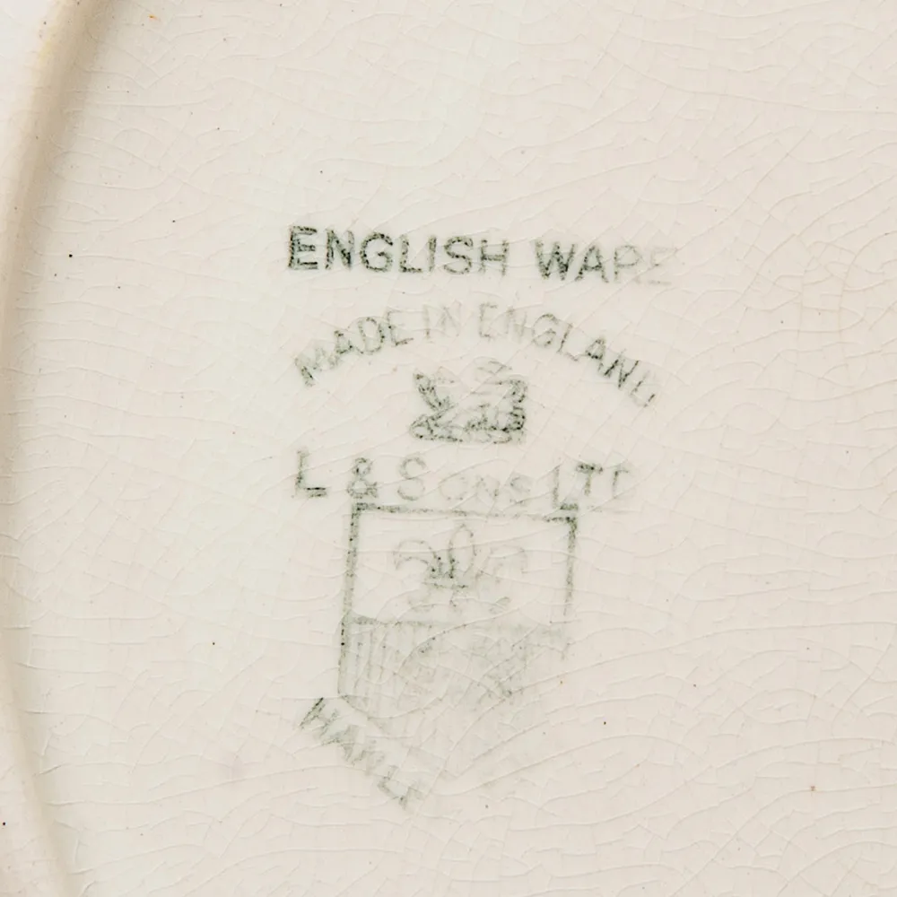 Антикварная Сервировочная Менажница - Блюдо - Тарелка Фаянс Англия -1906-1930 годы