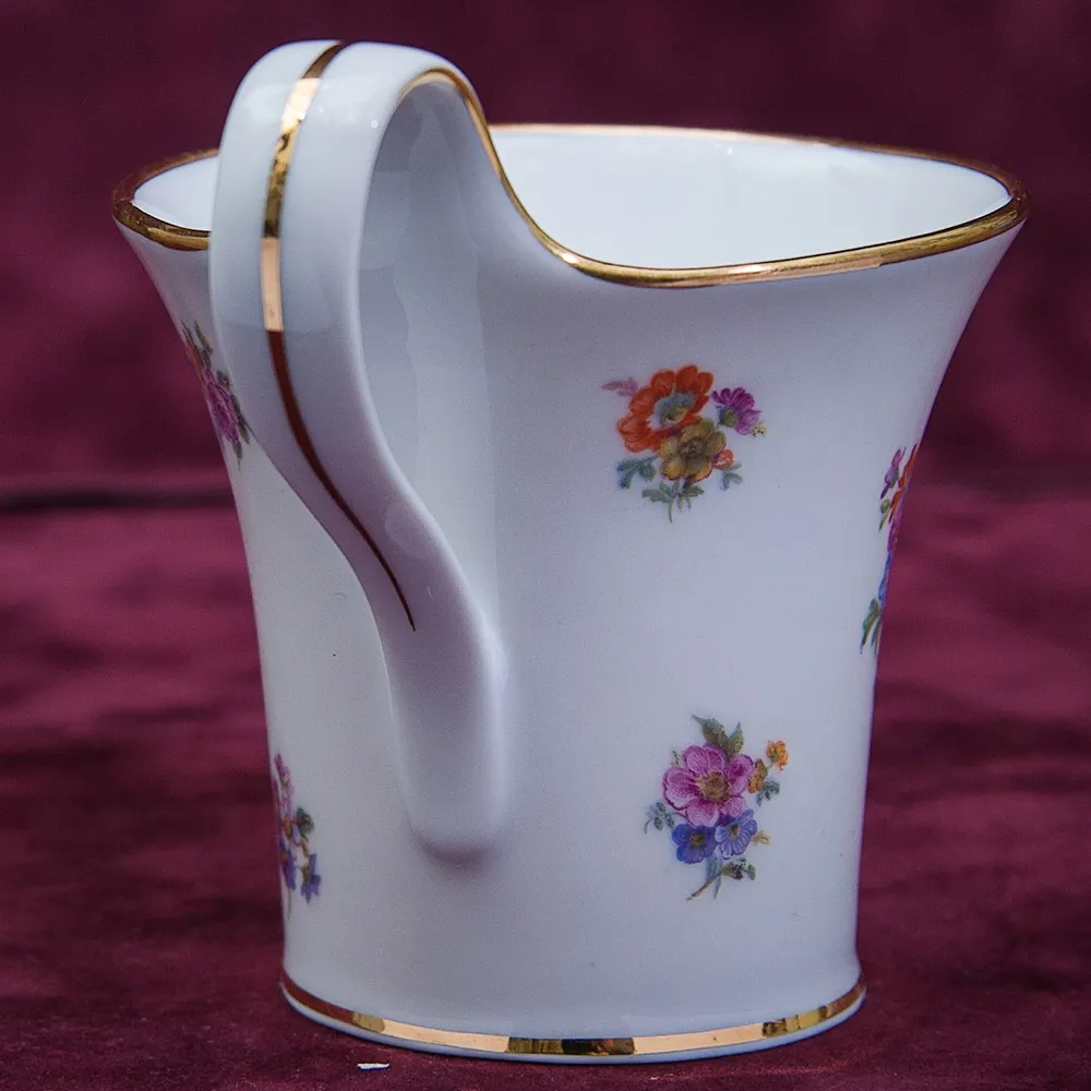 Коллекционная Чайная фарфоровая тройка - «ЛЕТО» Furstenberg, Германия 50 -егоды ХХ века.