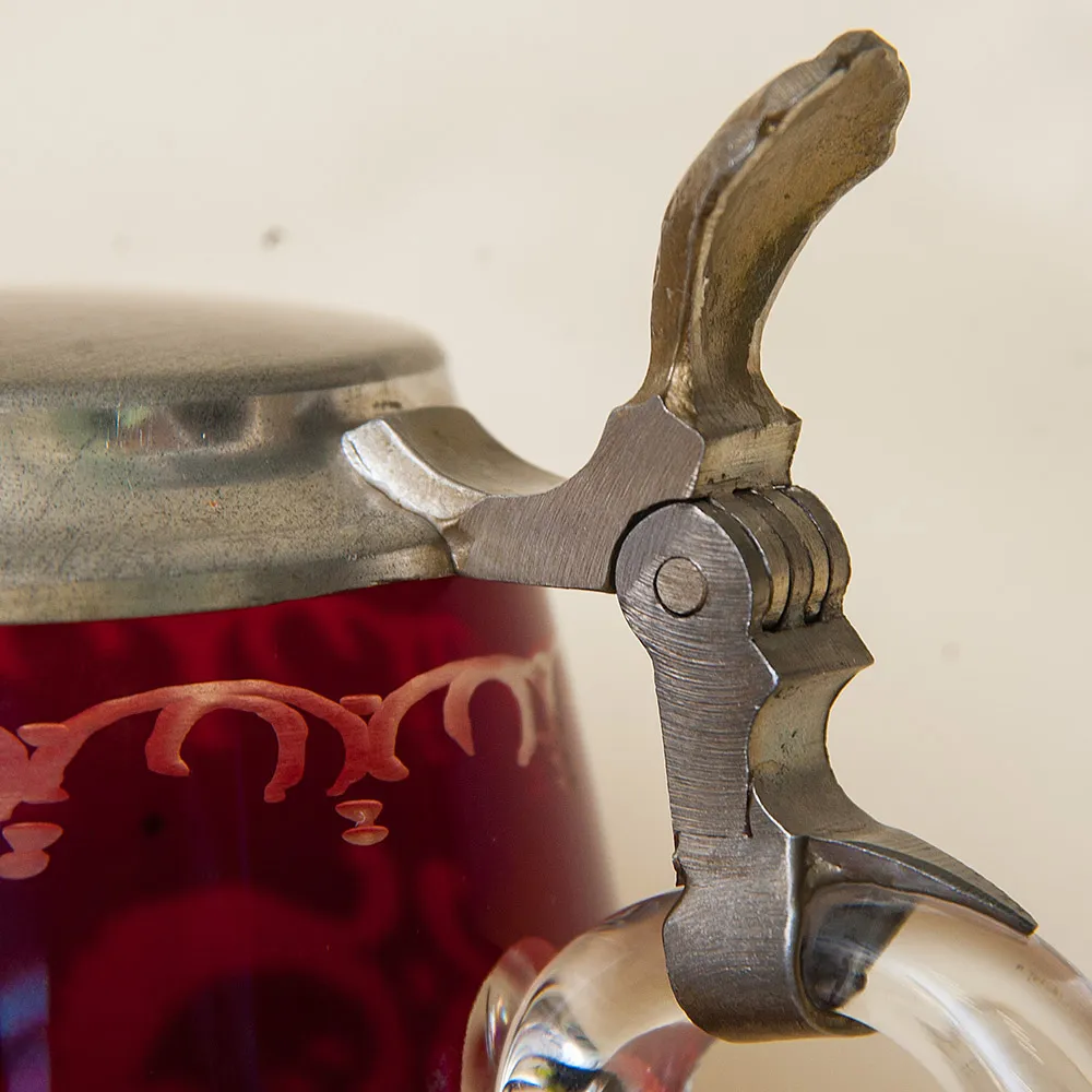 Пивная Кружка «Охота - Косуля», Цветной Хрусталь SCHONBORNER, Германия, 60 гг.