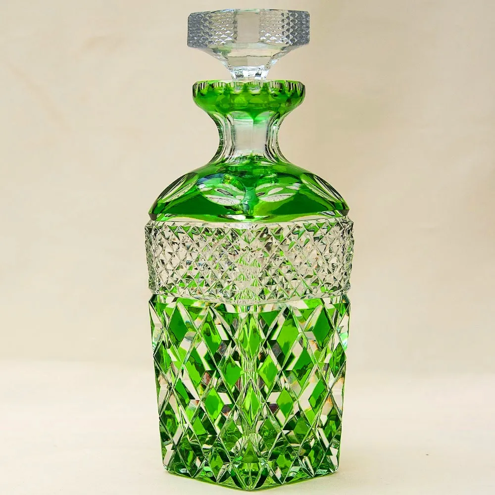 Редкость!!! Графин - Штоф из Цветного Хрусталя JOSKA BODENMAIS Германия, 50-е годы ХХ века.