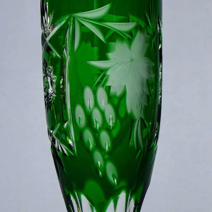 Бокалы для Шампанского из Цветного Хрусталя «Виноград», NACHTMANN Германия, 60 -е годы ХХ века.