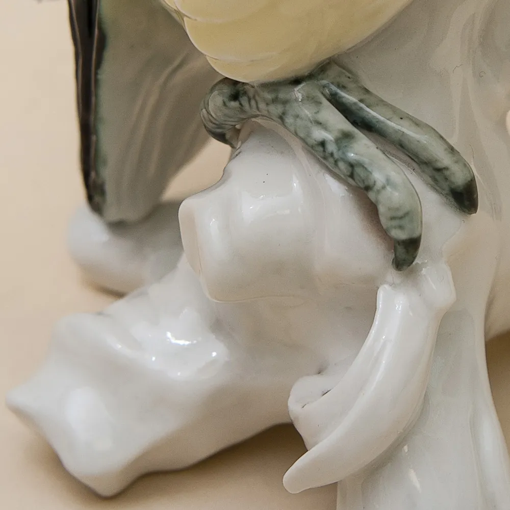 Фарфоровая статуэтка Птица - «Попугай - Какаду» Н -28 см., Карл Энс / Karl Ens,  Германия, 50-е гг.