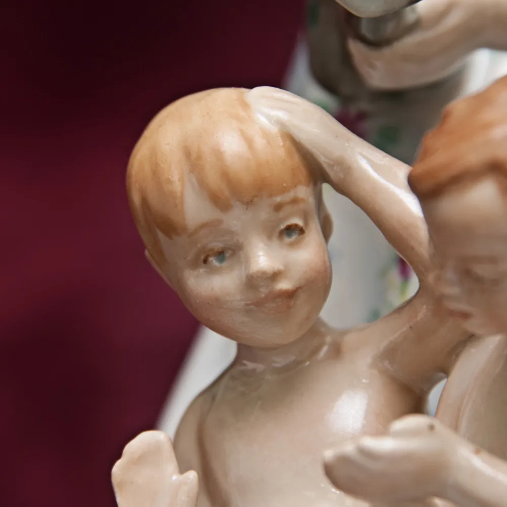 Авторская Фарфоровая Статуэтка «В жаркий полдень», ДФЗ - Дулево, СССР -1962 год. 