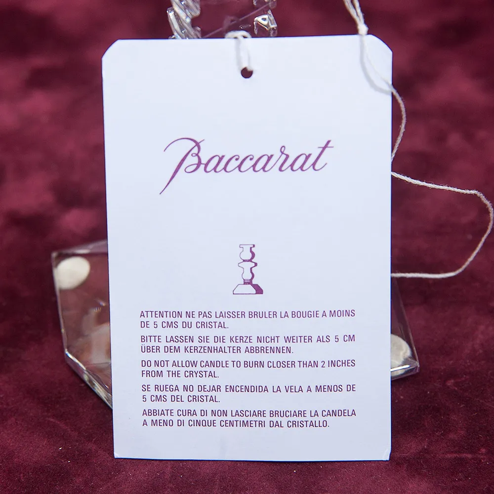 Пара Хрустальных Подсвечников БАККАРА / BACCARAT, Фрация, 70 -е годы ХХ века.