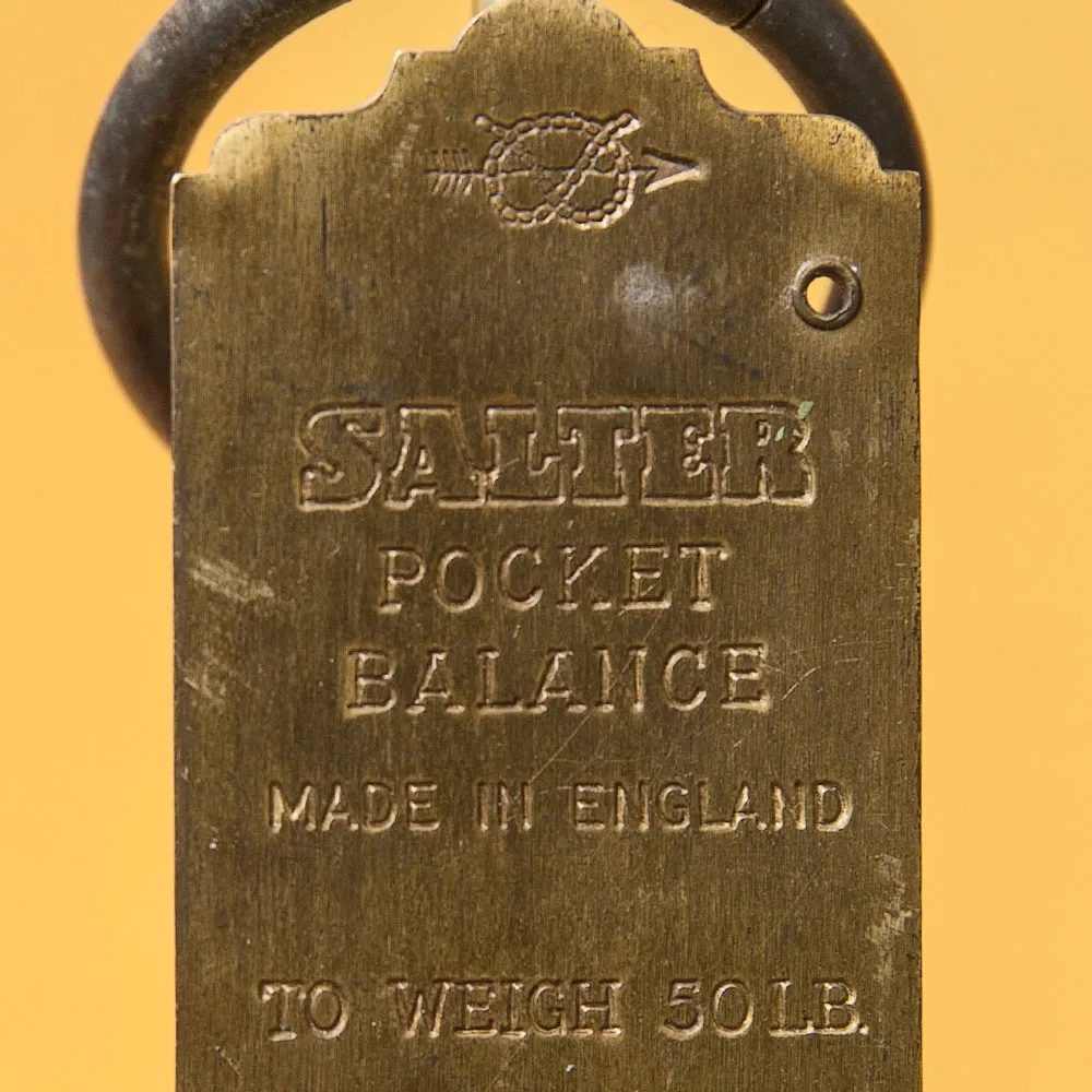 Ручные пружинные весы - Безмен на 50 Фунтов, SALTER'S Англия начало ХХ века.