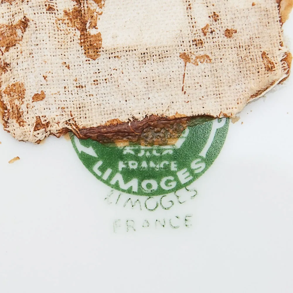 Коллекционная Тарелка «Свидание в лесу» Фарфор, Лимож (Limoges) Франция, середина ХХ века.