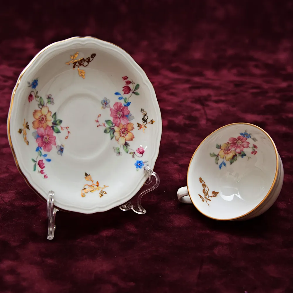 Кофейная Пара № 5 Фарфор «Elite Ada» Zeh Zcherzer Бавария