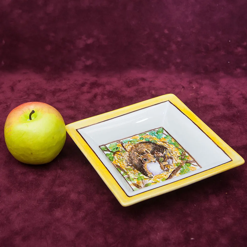 Авторское Сервировочное  Блюдо - Тарелка - Мелочевница «БЕЛКА» Фарфор Limoges Лимож Франция.