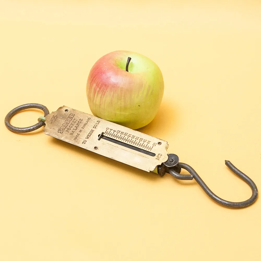 Ручные пружинные весы - Безмен на 50 Фунтов, SALTER'S Англия начало ХХ века.