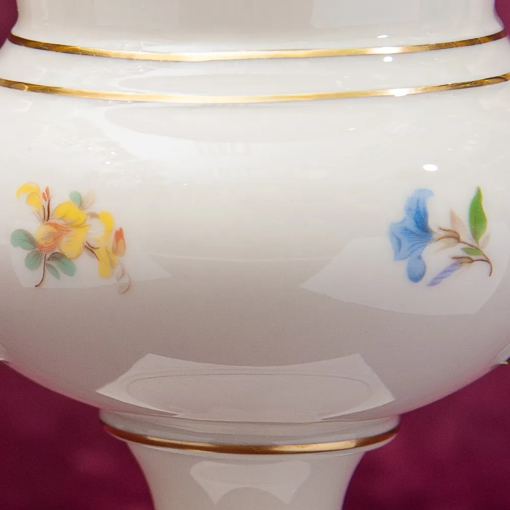 Классическая Кратерная Ваза серия «Цветение Лета» Lindner Бавария, Германия 60 -е годы ХХ века.