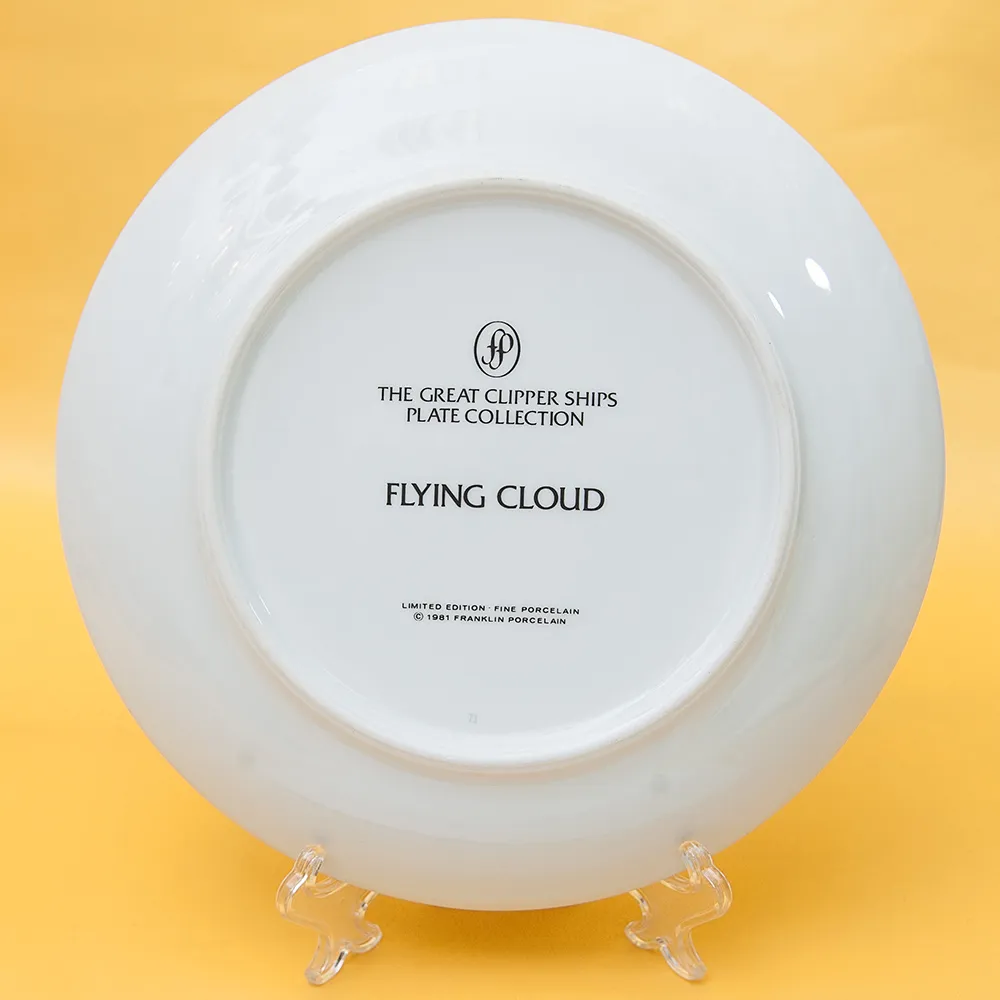 Коллекционная Тарелка «Парусные Корабли - FLYING CLOUD» Фарфор США, The FRANKLIN MINT -1981 год.