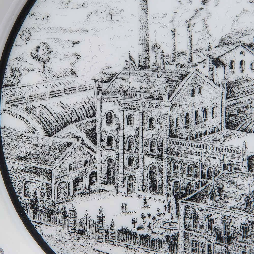 Коллекционная Фарфоровая тарелка «Пивоварня Дибельс», Furstenberg Германия - 1988 год.