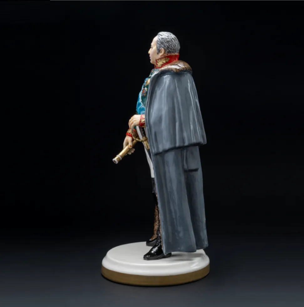 Коллекционная Авторская Статуэтка «Генералы Отечественной Войны 1812 года - Кутузов М.И.», фарфор, Россия. 