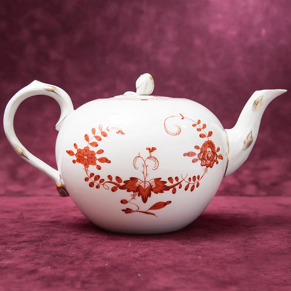 Чайный Сервиз «Индийский цветок» на 6-ть персон Фарфор MEISSEN / МЕЙСЕН Германия.