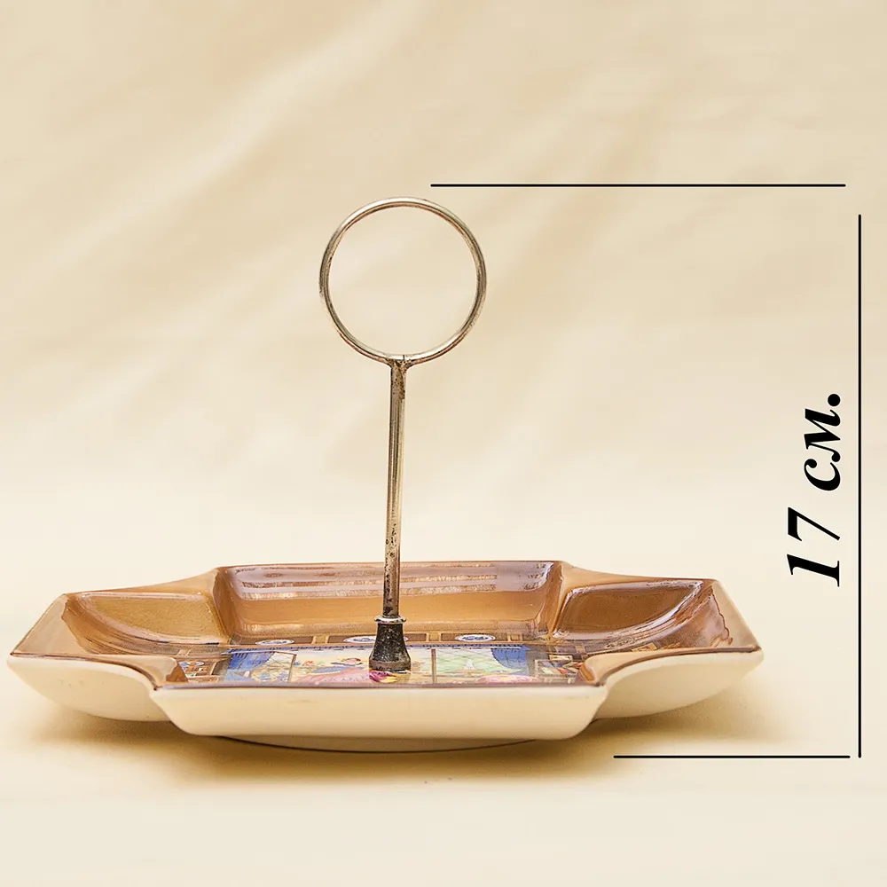 Антикварная Сервировочная Менажница - Блюдо - Тарелка Фаянс Англия -1906-1930 годы