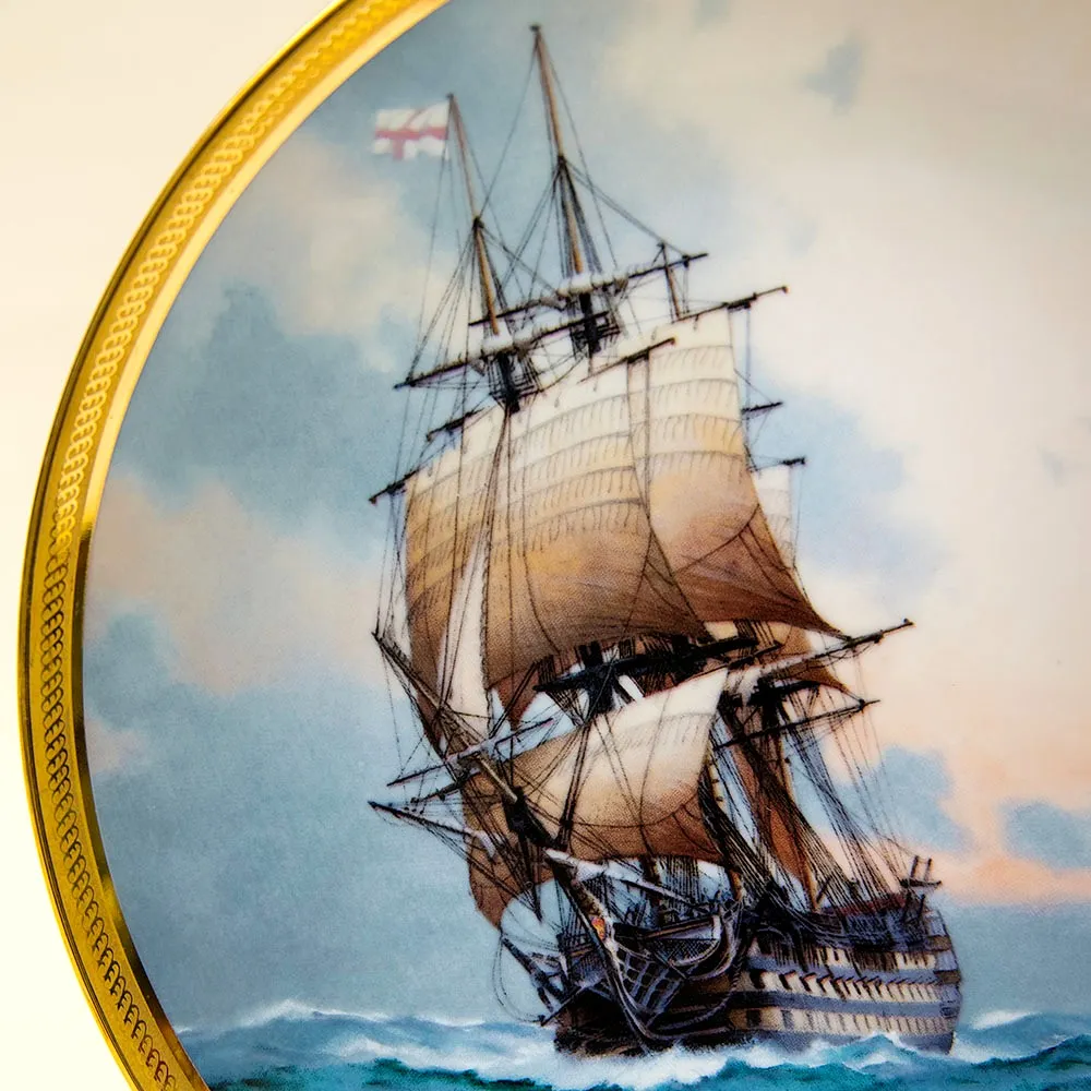 Коллекционная Тарелка «Парусные Корабли -VICTORY» Фарфор США, The FRANKLIN MINT -1987 год.