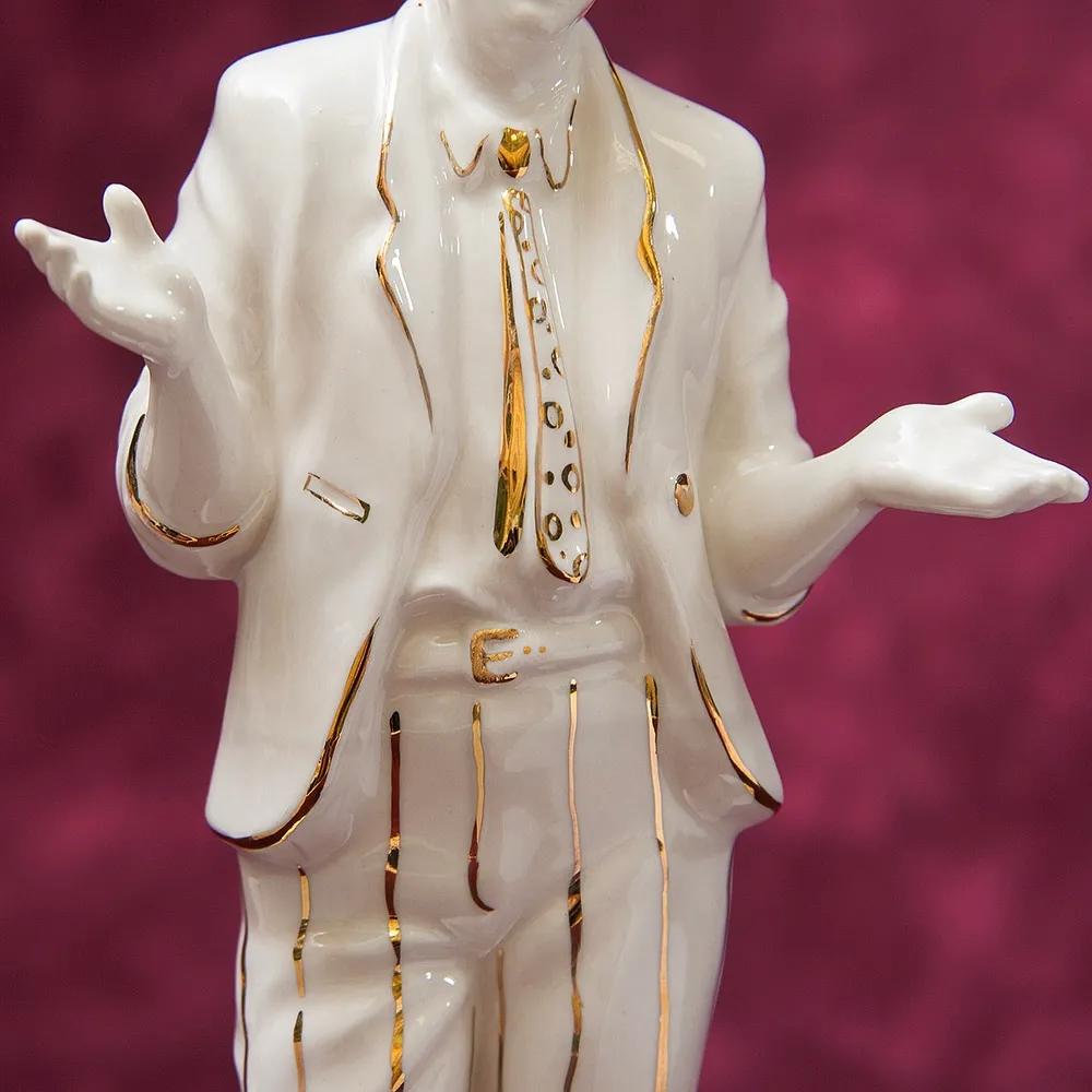 Авторская Коллекционная Фарфоровая Статуэтка Клоун - «Юрий Никулин» Россия.