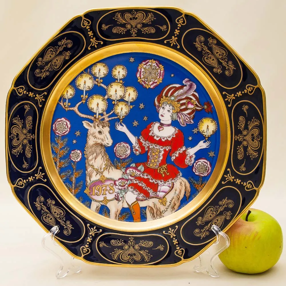 Коллекционная Тарелка - Блюдо «РОЖДЕСТВО -1978 год» Фарфор, Hutschenreuther, Германия.