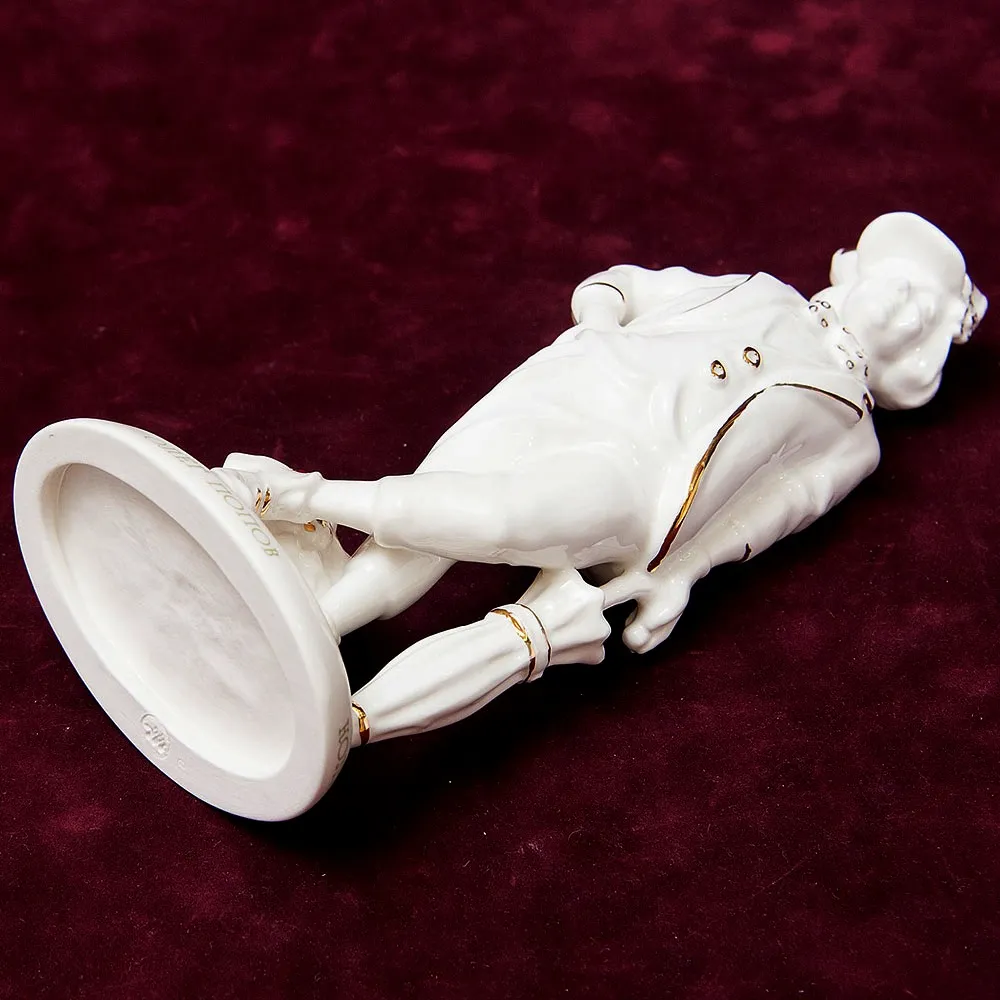 Авторская Коллекционная Фарфоровая Статуэтка Клоун - «Олег Попов» Россия.