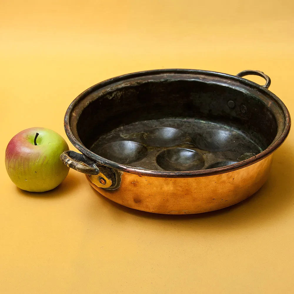 Старинная Медная Форма для выпечки без ручки, D-28 см. Франция, начало ХХ века!