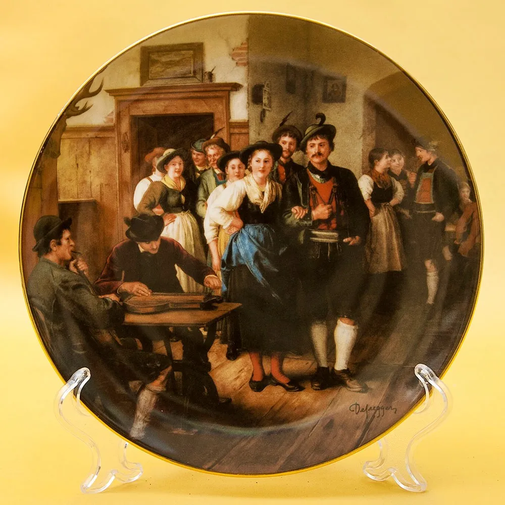 Коллекционная Тарелка «ТАНЦЫ» Фарфор, Lilien Porzallan, Австрия -1989 год.