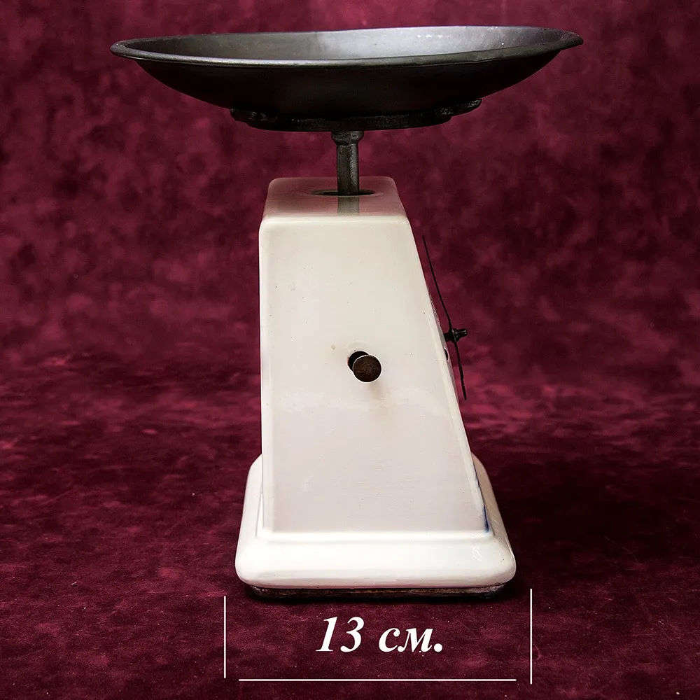 Кухонные Весы «Merkur» в Фарфоровом корпусе, D.R & G.M., Германия -1915 год.