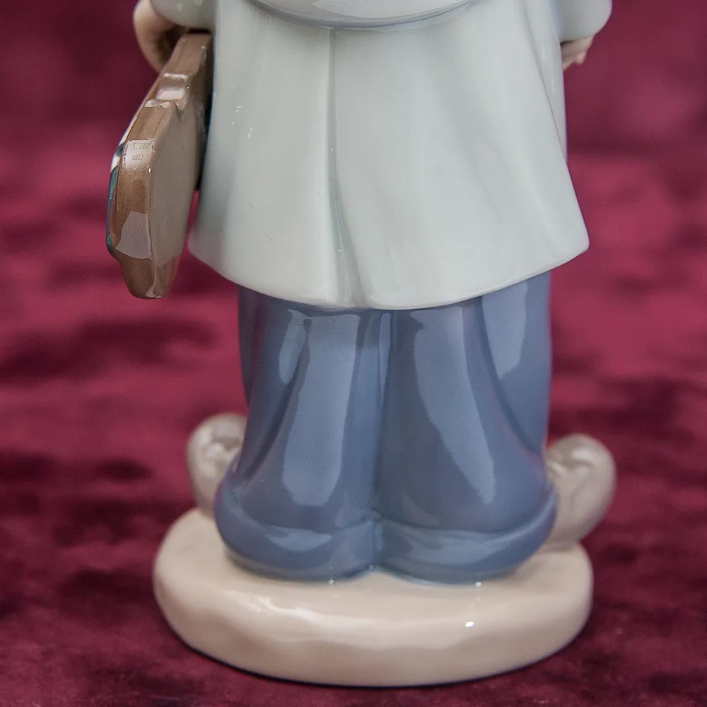 Фарфоровая статуэтка «Клоун со скрипкой» Lladro, Испания - 1987 год.