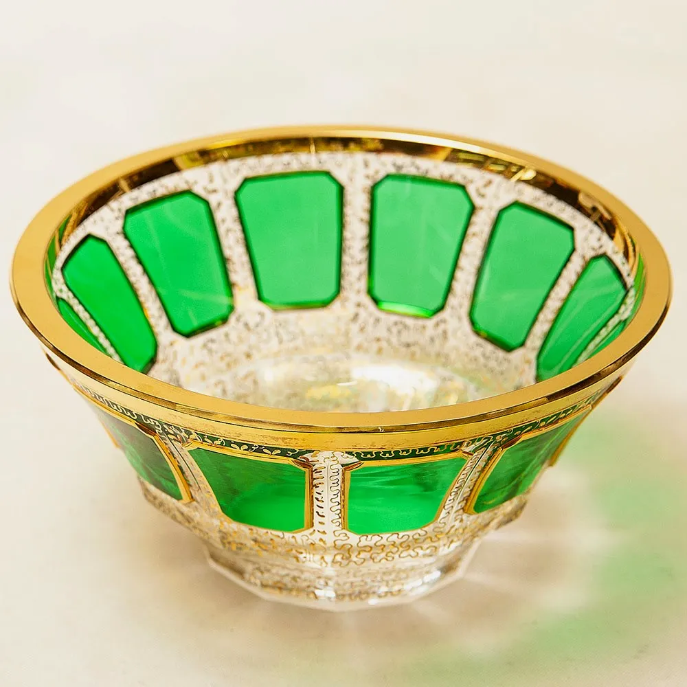 Орешница - Вазочка - Конфетница из серии «Зелёный Изумруд», ERNST WITTIG, Германия.