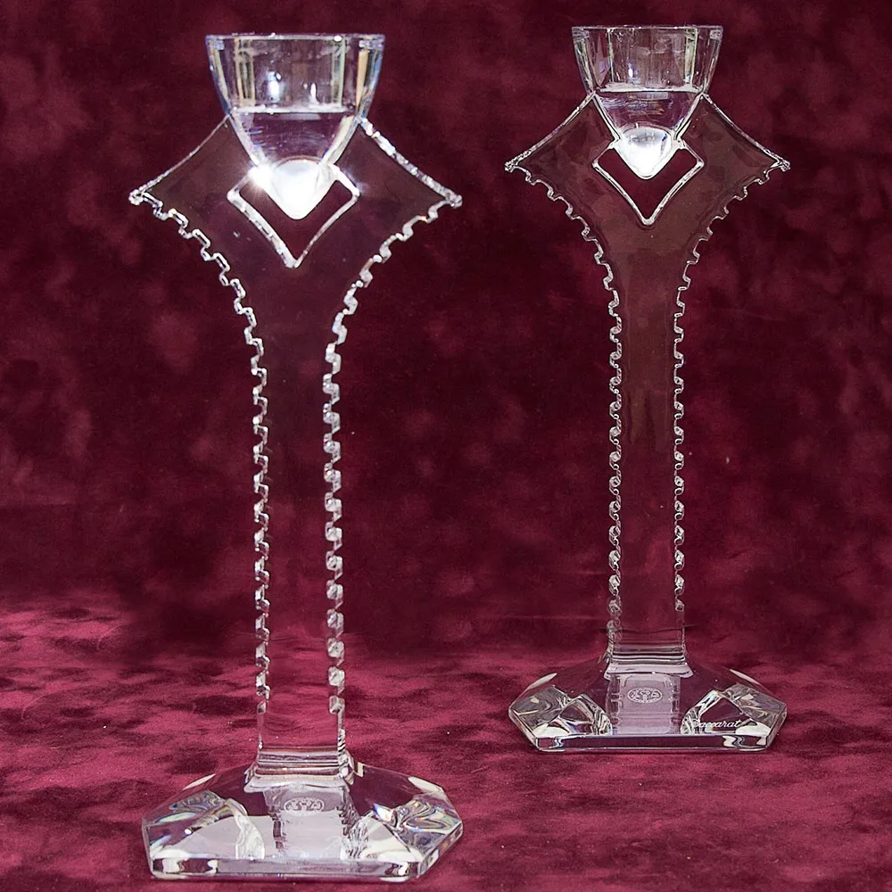 Пара Хрустальных Подсвечников БАККАРА / BACCARAT, Фрация, 70 -е годы ХХ века.