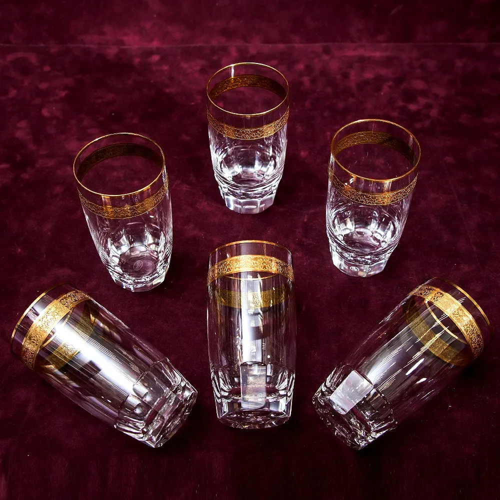 Набор 6-ть Хрустальных Стаканов серия «Copenhagen», MOSER - МОЗЕР Чехия.