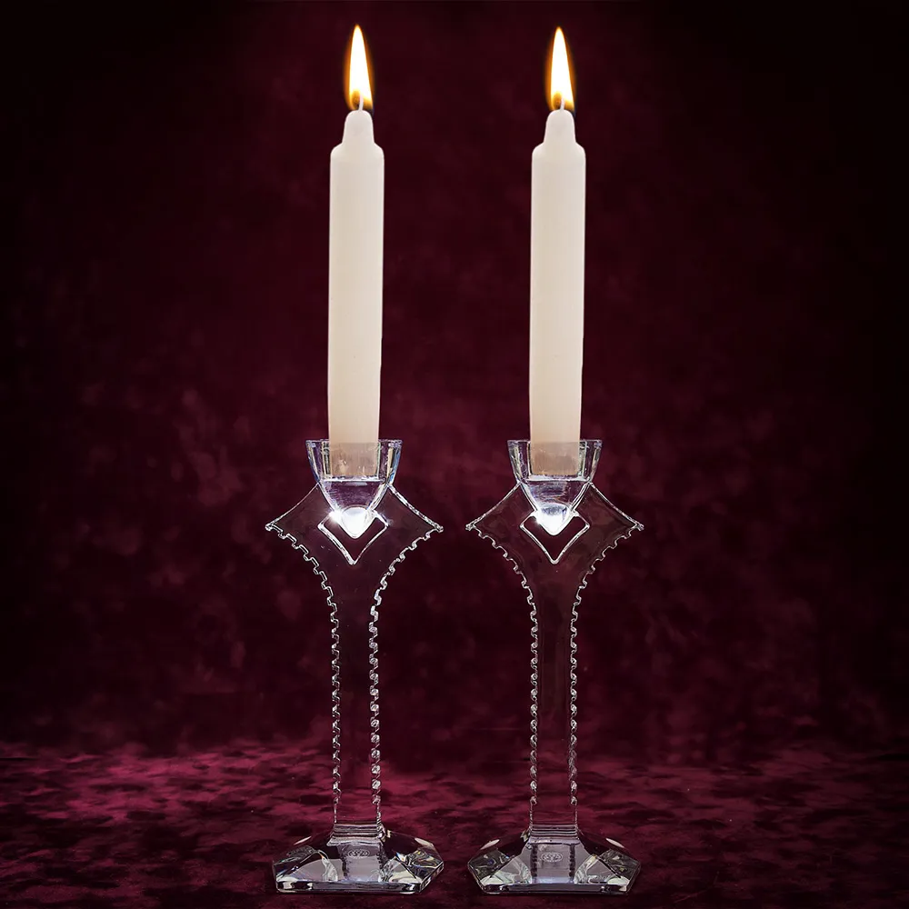 Пара Хрустальных Подсвечников БАККАРА / BACCARAT, Фрация, 70 -е годы ХХ века.